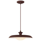 Minori Pendant Light Burgundy By Alora - Front View