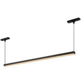 Mira Trilo Track Linear Pendant Medium Black 4K By Kuzco