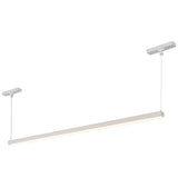 Mira Trilo Track Linear Pendant Medium White 4K By Kuzco