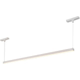 Mira Trilo Track Linear Pendant Medium White By Kuzco