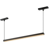 Mira Trilo Track Linear Pendant Small Black 4K By Kuzco