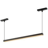 Mira Trilo Track Linear Pendant Small Black By Kuzco