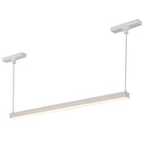 Mira Trilo Track Linear Pendant Small White 4K By Kuzco