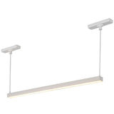 Mira Trilo Track Linear Pendant Small White By Kuzco