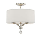 Mirage Semi-Flush Mount 18'' Polished Nickel