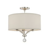 Mirage Semi-Flush Mount 18'' Polished Nickel