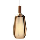 Mirroring Bronze Glass Slim Mom Glossy Pendant by Penta