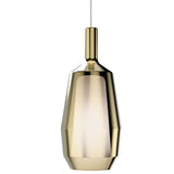Mirroring Gold Glass Slim Mom Glossy Pendant by Penta