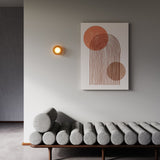 Mist Round Wall Ceiling Mount Amber Etched Glass Diffuser By Sonneman Lifestyle View