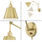 Mitchell Task Light Aged Brass By Crystorama - Alternative View