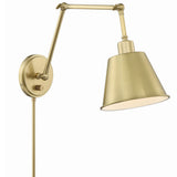Mitchell Task Light Aged Brass By Crystorama - Side View