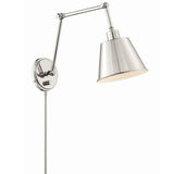 Mitchell Task Light Polished Nickel By Crystorama - Side View