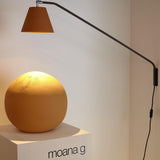 Moana Ceramic Swing Arm Wall Light Large Terracaotta By Geo Cntemporary - Lifestyle View