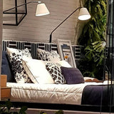 Moana Ceramic Swing Arm Wall Light Large White By Geo Cntemporary - Lifestyle View