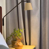 Moana Ceramic Swing Arm Wall Light Small Cappuccino By Geo Cntemporary - Lifestyle View1