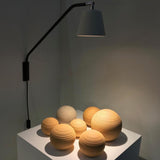 Moana Ceramic Swing Arm Wall Light Small Cappuccino By Geo Cntemporary - Lifestyle View3