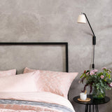 Moana Ceramic Swing Arm Wall Light Small White By Geo Cntemporary - Lifestyle View1