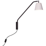 Moana Ceramic Swing Arm Wall Light Small White By Geo Cntemporary