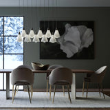 Mobius 10-Light Linear Suspension lifestyle view by Hubbardton Forge