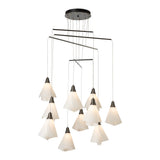 Mobius 10-Light Mobile Chandelier, shown in Dark Smoke, Standard, by Hubbardton Forge