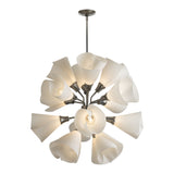 Mobius 16-Light Orb Chandelier, shown in Sterling, by Hubbardton Forge