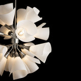 Mobius 16-Light Orb Chandelier detail in Sterling, by Hubbardton Forge