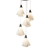 Mobius 5-Light Pendant, shown in Oil Rubbed Bronze, Long, by Hubbardton Forge