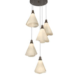 Mobius 5-Light Pendant in Bronze, Standard by Hubbardton Forge