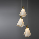 Mobius 5-Light Pendant detail in Modern Brass, Standard, by Hubbardton Forge