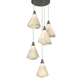 Mobius 5-Light Pendant in Natural Iron, Standard by Hubbardton Forge