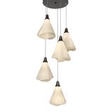 Mobius 5-Light Pendant in Oil Rubbed Bronze, Standard by Hubbardton Forge