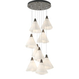 Mobius 9-Light Chandelier in Dark Smoke, Standard by Hubbardton Forge