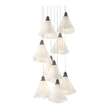Mobius 9-Light Chandelier in Natural Iron, Long by Hubbardton Forge