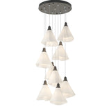 Mobius 9-Light Chandelier in Natural Iron, Standard by Hubbardton Forge
