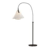 Mobius Arc Floor Lamp in Oil Rubbed Bronze, Spun Frost by Hubbardton Forge