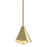 Mobius Steel Shade Mini Pendant in Modern Brass by Hubbardton Forge