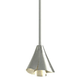Mobius Steel Shade Mini Pendant in Sterling by Hubbardton Forge