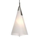 Mobius Tall Pendant in Dark Smoke by Hubbardton Forge