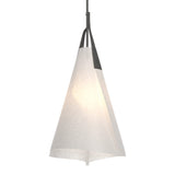 Mobius Tall Pendant in Natural Iron by Hubbardton Forge