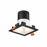 Moda 3” Square Modular Recessed Light by Dals - White reflector, Square Black Trim