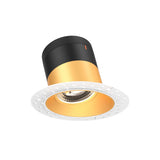 Moda 4” Slope Ceiling Modular Recessed Light by Dals - Gold reflector, Round Trimless