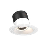 Moda 4” Slope Ceiling Modular Recessed Light by Dals - White reflector, Round Trimless