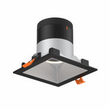 Moda 4” Square Modular Recessed Light by Dals - Alzak reflector, Square Black Trim