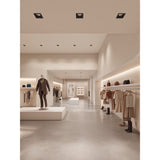 Moda 4” Square Modular Recessed Light by Dals installed in a ceiling