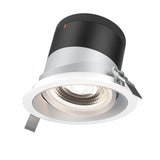 Moda 6” Gimbal Modular Recessed Light by Dals - Alzak reflector, Round White Trim