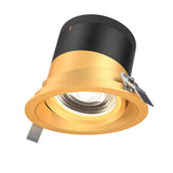 Moda 6” Gimbal Modular Recessed Light by Dals - Gold reflector, Round Gold Trim