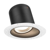 Moda 6” Slope Ceiling Modular Recessed Light by Dals - Black reflector, Round Trimless