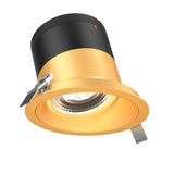 Moda 6” Slope Ceiling Modular Recessed Light by Dals - Gold reflector, Round Gold Trim