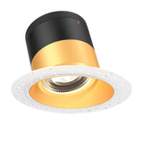 Moda 6” Slope Ceiling Modular Recessed Light by Dals - Gold reflector, Round Trimless