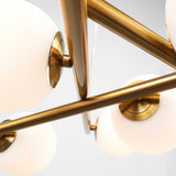 Modena Chandelier Medium Plated Brushed Brass By Artcraft Detailed View1